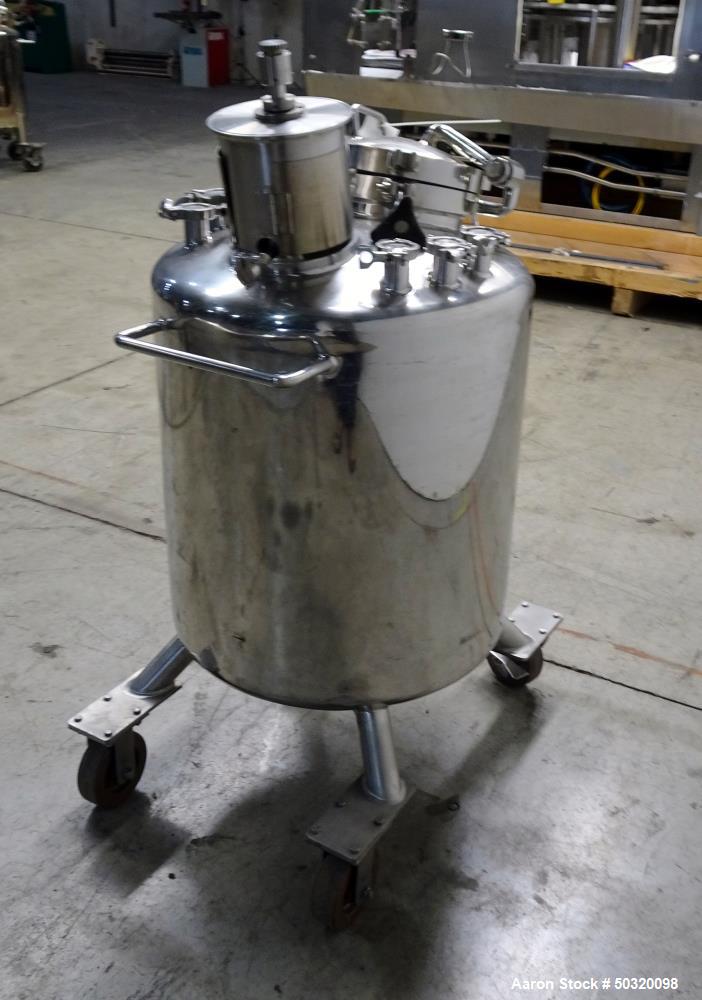 Used- Lee Industries Pressure Mix Tank, 250 Liter, Model 250 LDBT, Stainless Ste