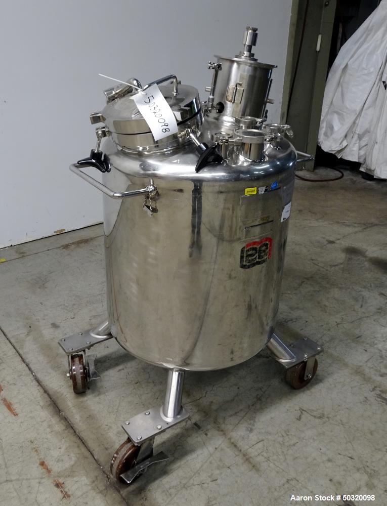 Used Lee Industries Pressure Mix Tank, 250 Liter, Model 250 LDBT, Stainless Ste