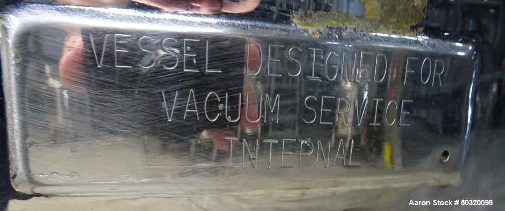 Used Lee Industries Pressure Mix Tank, 250 Liter, Model 250 LDBT, Stainless Ste