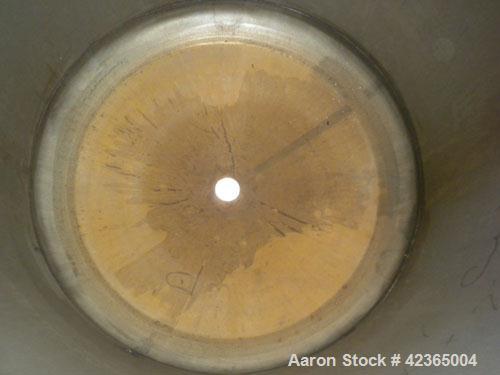 Used Lee Metal Products Pressure Tank, 100 gallon, model DBT, 316 stainless steel, vertical. Approximate 30" diameter x 34" straight side, dish top and bottom. Internal rated 25 and full vacuum at 25...