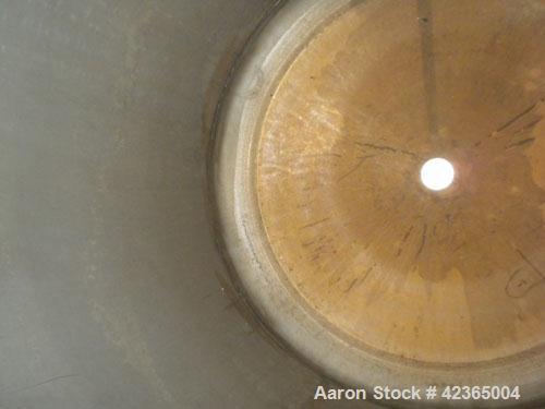 Used Lee Metal Products Pressure Tank, 100 gallon, model DBT, 316 stainless steel, vertical. Approximate 30" diameter x 34" straight side, dish top and bottom. Internal rated 25 and full vacuum at 25...