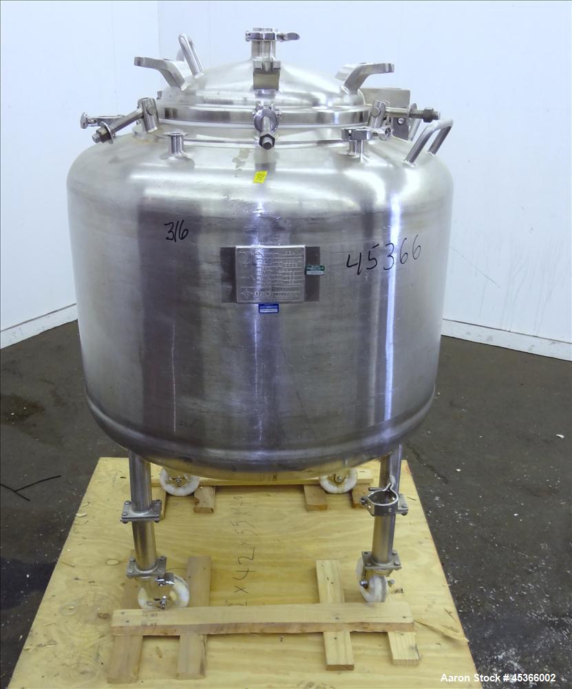 Used 100 Gallon Stainless Steel Letsch Pressure Tank