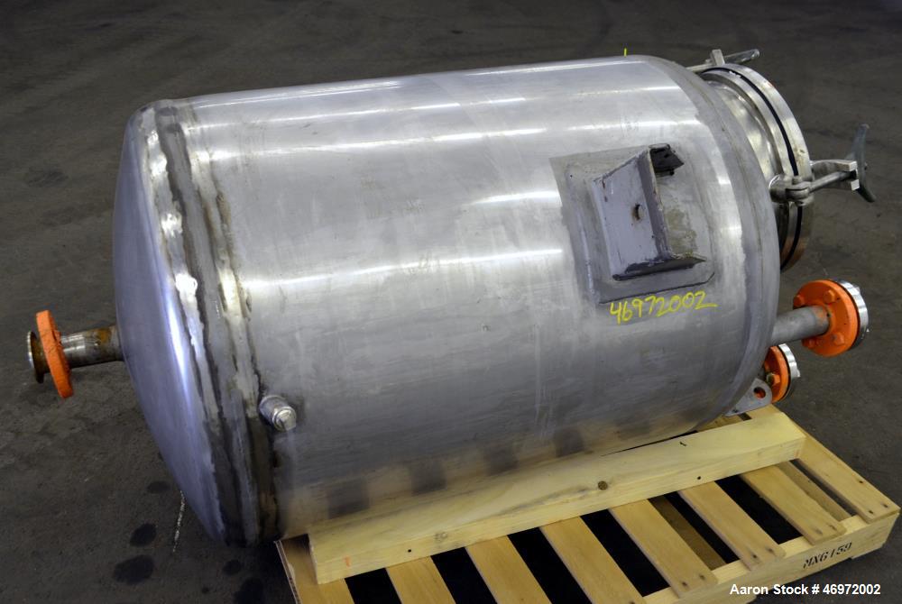 Used Letsch Precision Stainless Tank, 100 Gallons, 316 Stainless Steel, Vertica