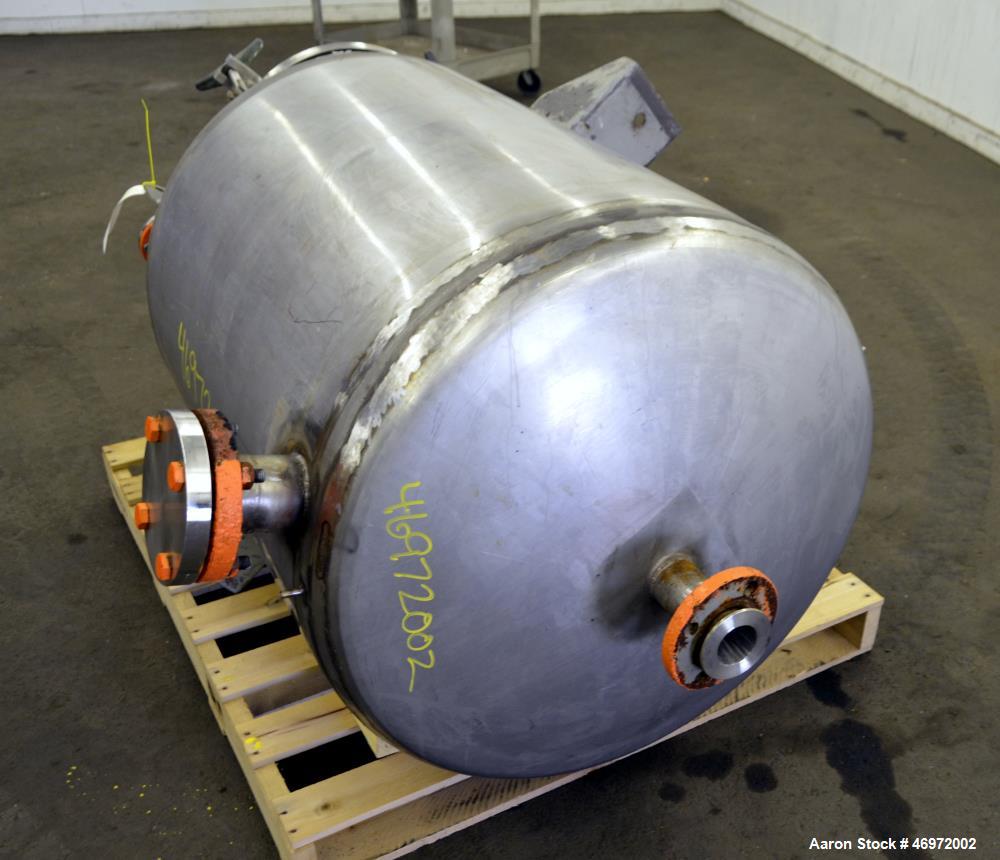 Used Letsch Precision Stainless Tank, 100 Gallons, 316 Stainless Steel, Vertica
