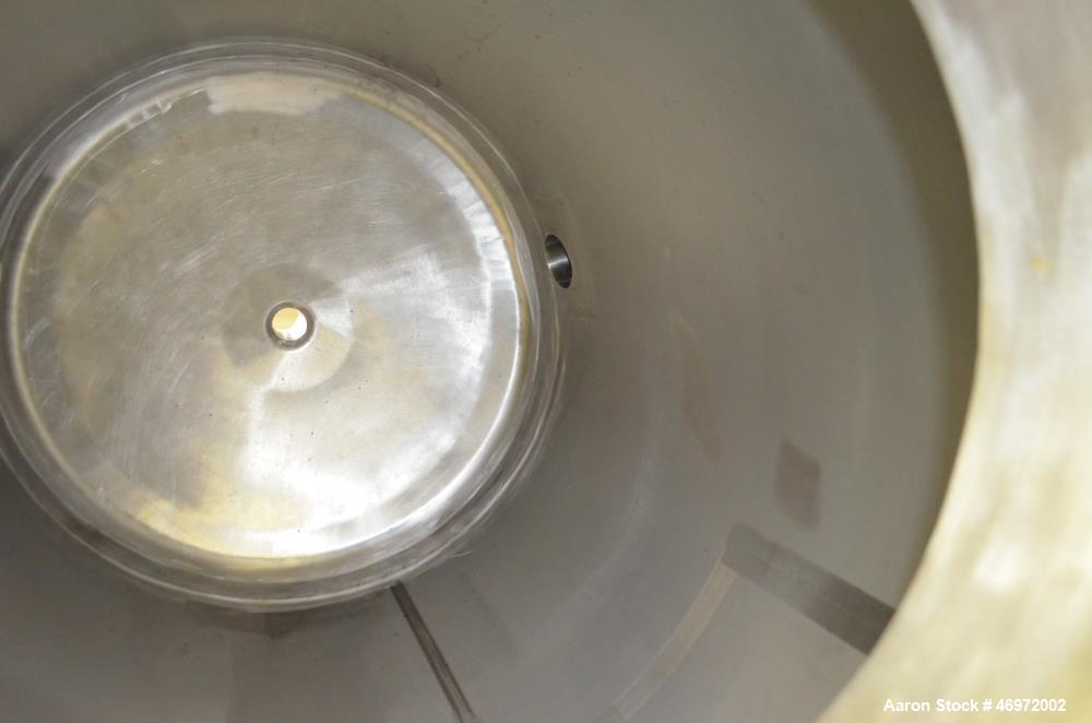 Used Letsch Precision Stainless Tank, 100 Gallons, 316 Stainless Steel, Vertica