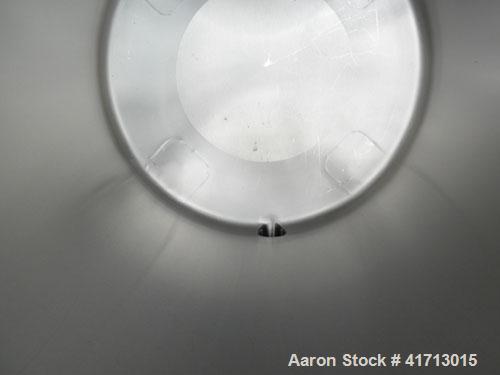Used Lewis Process Systems Tank, 60 Gallon, 304 Stainless Steel, Vertical. 22" diameter x 36" straight side. Flat open top with removable cover, sloped bottom. 2" sanitary side bottom outlet. Mounted...