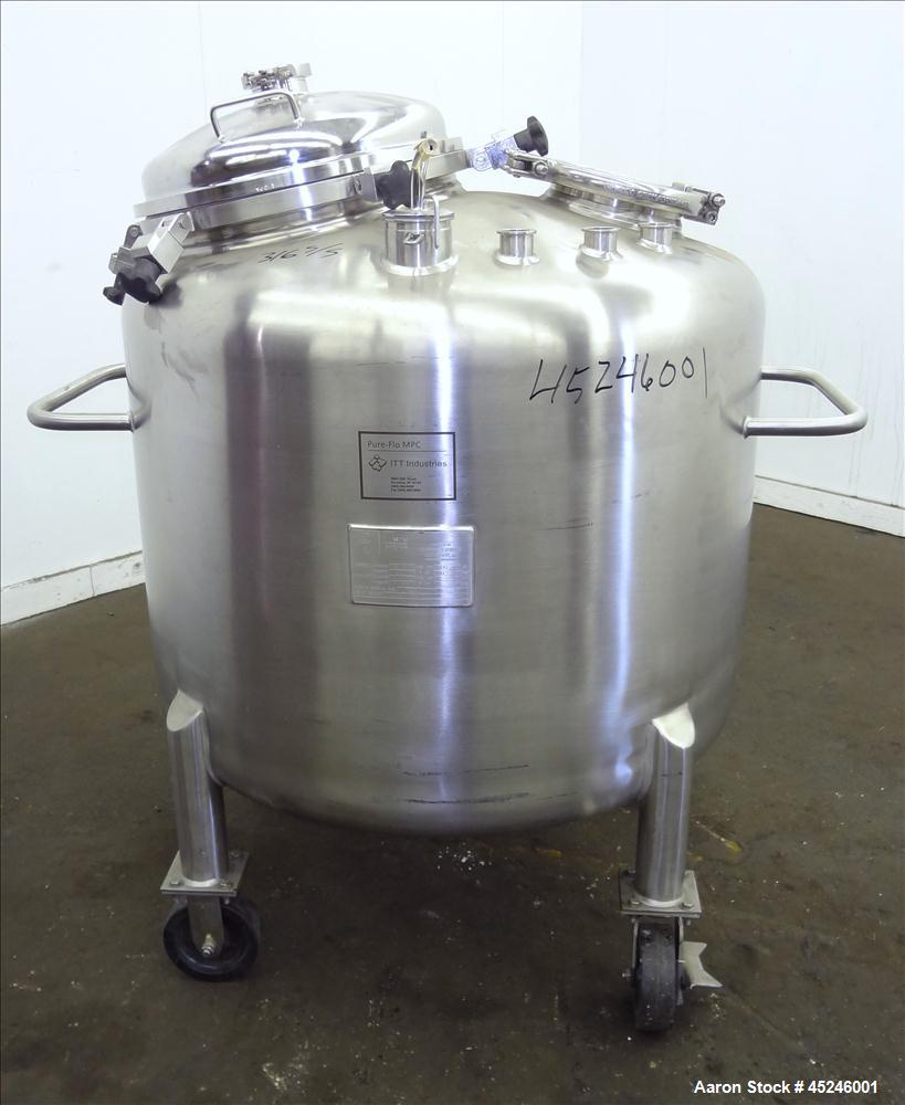 Used 140 Gallon Stainless Steel Pure-Flo MPC Pressure Tank