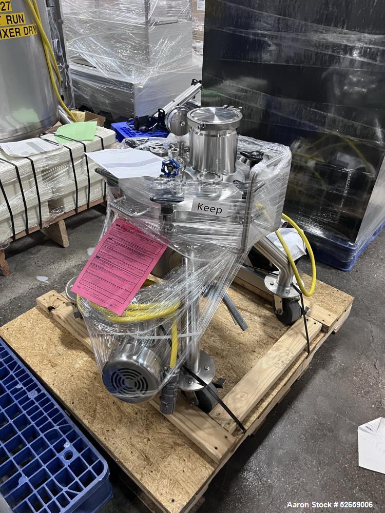Used Stainless Steel Mini Tank on Casters.