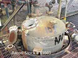 Used Missouri Boiler Pressure Tank, 250 Gallon, 316 Stainless Steel, Vertical. 36'' diameter x 56" straight side. Dished top and bottom. Internal rated 26 psi at 400 deg F.Openings: top 8", 6", 3", (...