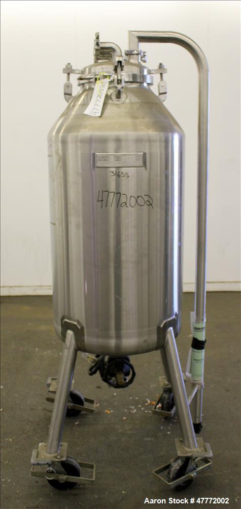 Used Mueller Pressure Tank, 250 Liter(66.04 Gallon), 316 Stainless Steel, Verti
