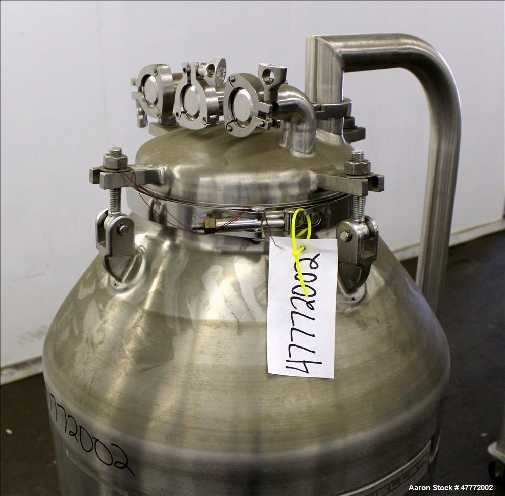 Used Mueller Pressure Tank, 250 Liter(66.04 Gallon), 316 Stainless Steel, Verti