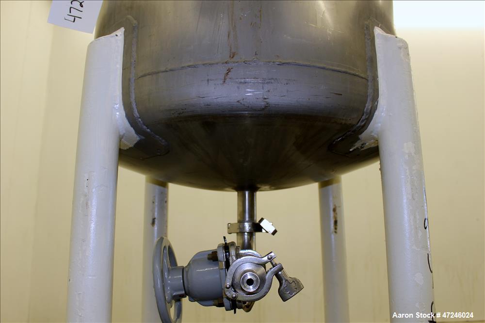 Used Mueller Tank, Model "F", 50 Gallon, 316 Stainless Steel, Vertical.
