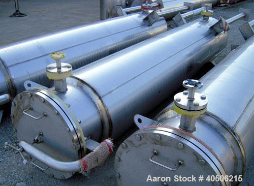 Unused- Mueller Pressure Tank, 263 Gallon, model "F", 304L stainless steel, vertical. 24" diameter x 138" straight side, dished bolt on top with davit arm, dished bottom. Internal rated 75 psi at 302...