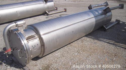 Unused- Mueller Pressure Tank, 263 Gallon, Model "F", 304L Stainless Steel, Vertical. 24" diameter x 138" straight side, dished bolt on top with davit arm, dished bottom. Internal rated 75 psi at 302...