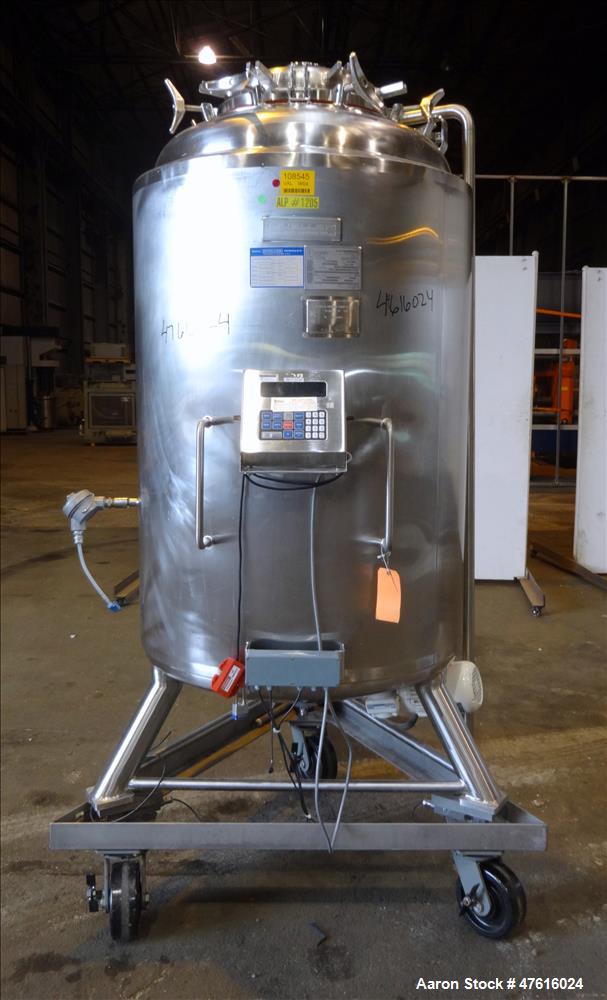 Used Mueller Pressure Tank, Model F, 750(198 Gallon), 316L Stainless Steel