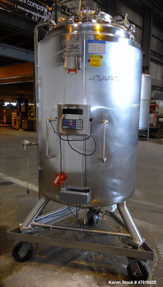Used Mueller Pressure Tank, Model F,(198 Gallon), 316L Stainless Steel