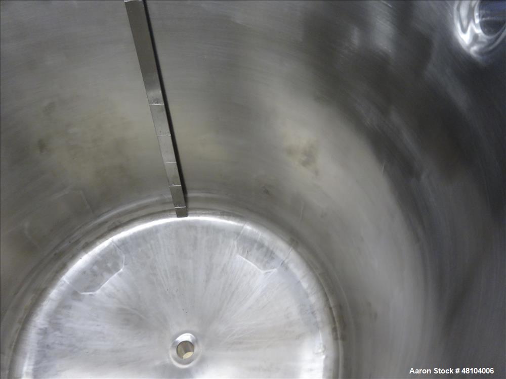Used Mueller Tank, Model F, 50 Gallon, 316 Stainless Steel, Vertical.