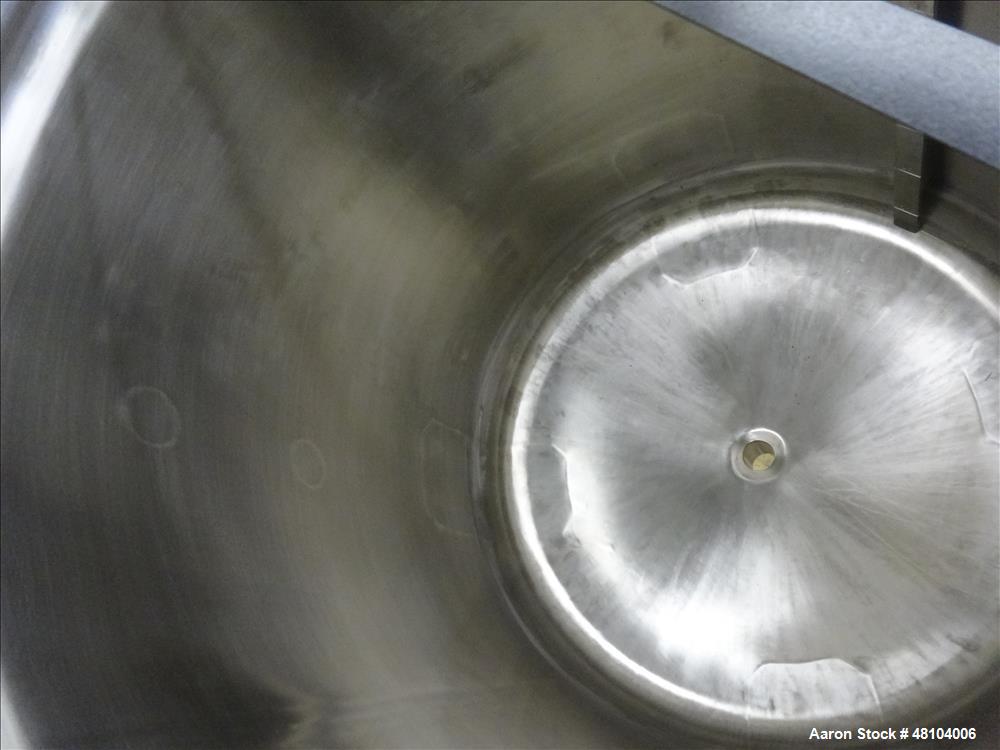 Used Mueller Tank, Model F, 50 Gallon, 316 Stainless Steel, Vertical.