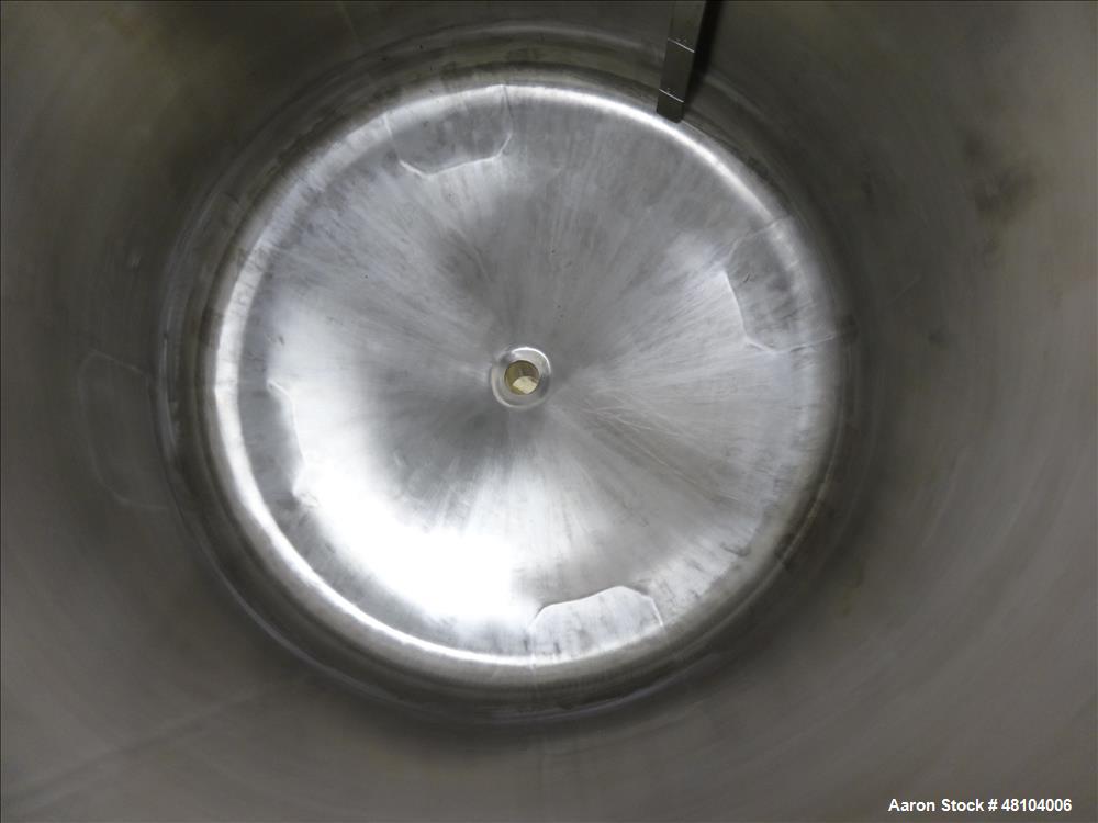 Used Mueller Tank, Model F, 50 Gallon, 316 Stainless Steel, Vertical.
