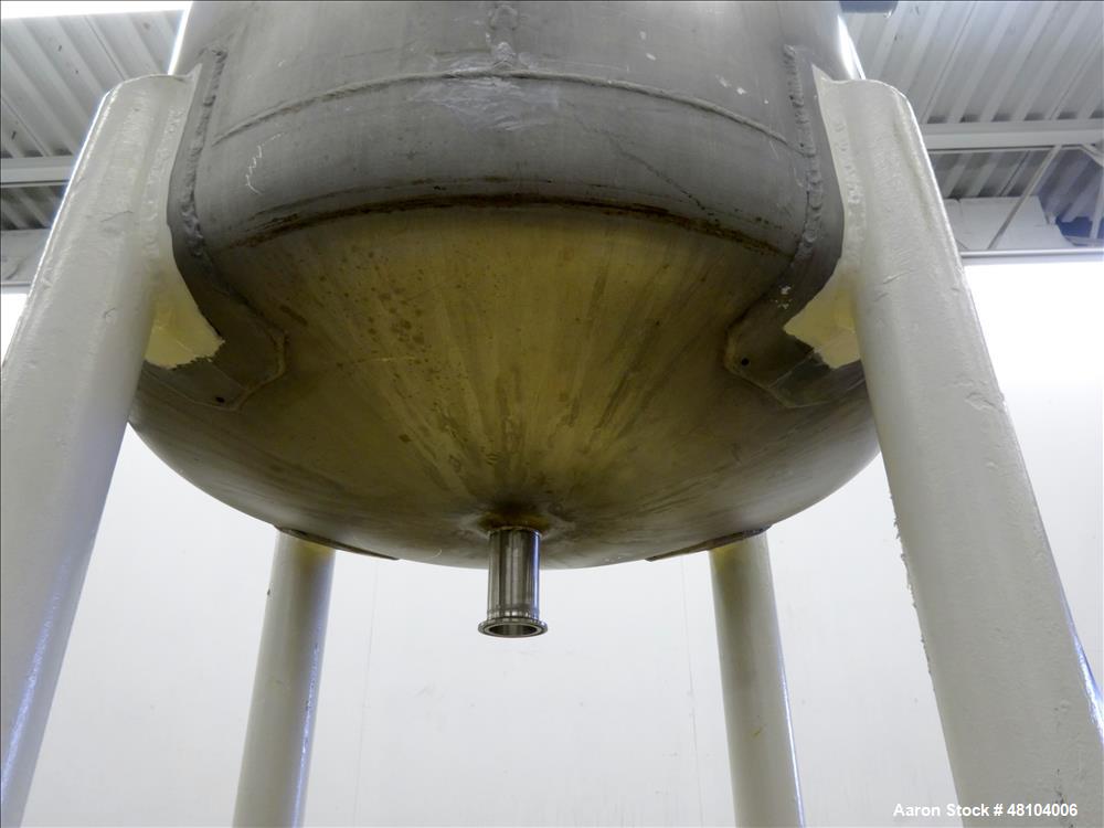 Used Mueller Tank, Model F, 50 Gallon, 316 Stainless Steel, Vertical.