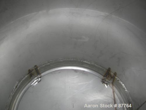 Unused-NEW: Mueller pressure tank, 470 gallon, 304/304L stainless steel, vertical. 48" diameter x 50" straight side. Dished top and bottom. Internal rated 15 psi at 200 deg F. Insulated with Foamglas...