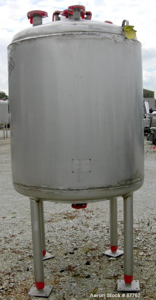 Unused-NEW: Mueller pressure tank, 470 gallon, 304/304L stainless steel, vertical. 48" diameter x 50" straight side. Dished ...