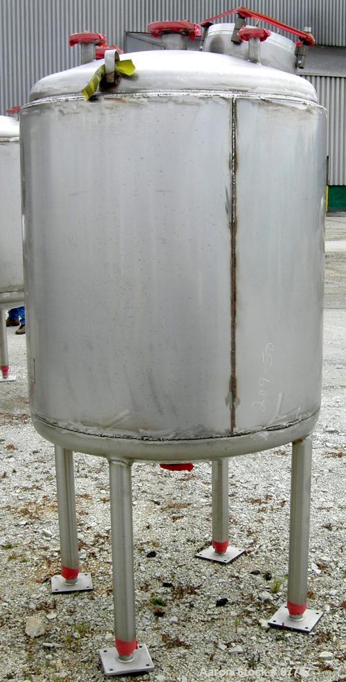 Unused-NEW: Mueller pressure tank, 470 gallon, 304/304L stainless steel, vertical. 48" diameter x 50" straight side. Dished ...