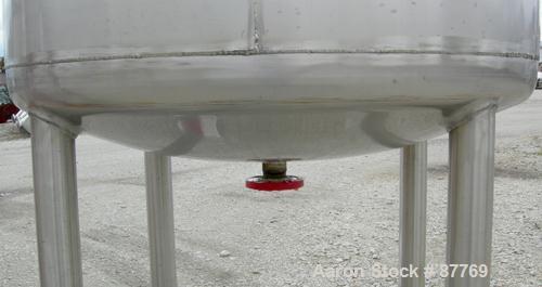 Unused-NEW: Mueller pressure tank, 470 gallon, 304/304L stainless steel, vertical. 48" diameter x 50" straight side. Dished top and bottom. Internal rated 15 psi at 200 deg F. Insulated with Foamglas...