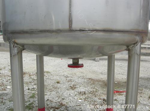 Unused-NEW: Mueller pressure tank, 470 gallon, 304/304L stainless steel, vertical. 48" diameter x 50" straight side. Dished top and bottom. Internal rated 15 psi at 200 deg F. Insulated with Foamglas...
