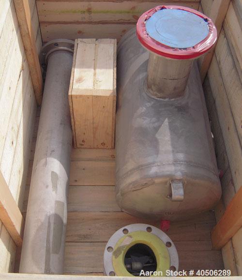 Unused- Mueller Tank, 25 Gallon, Model "H", 304 Stainless steel, Horizontal. Approximately 14'' diameter x 30'' straight side, dished ends. Internal rated to 120 deg F. Openings: top 3'', 6’’, (2) to...