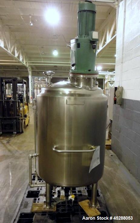 Used 500 Liter Stainless Steel Paul Mueller Company Tank