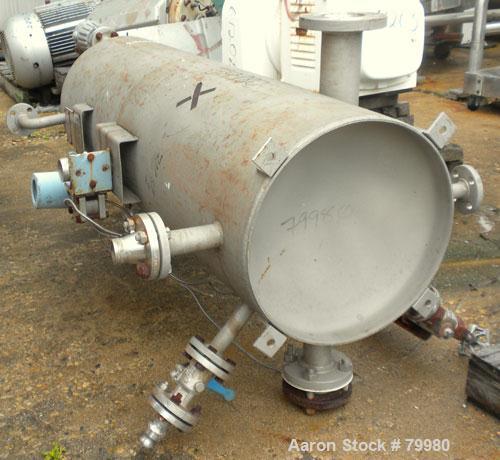 Used National Pipe Bending Pressure Tank, 40 Gallon, 316L Stainless Steel, Vertical. 18" diameter x 54" straight side, dished top, flat bottom. Internal rated 50 PSI/FV at 250 degrees F and 40 degree...