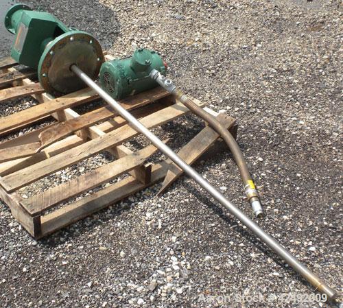 Used Tank, 440 Gallon, 304 Stainless Steel, Vertical. 48" Diameter x 52" straight side. Open top with a 2 piece cover, 1/2 bolt on, 1/2 clamp, dished bottom. Off center top entering Lightnin agitator...