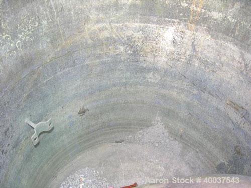 Used Thermo Craft Tank, 65 gallon, stainless steel, vertical. 26" diameter x 33" straight side, open top with a 2 piece cover, dished bottom. 1 1/2" center bottom outlet. Mounted on 3 stainless steel...