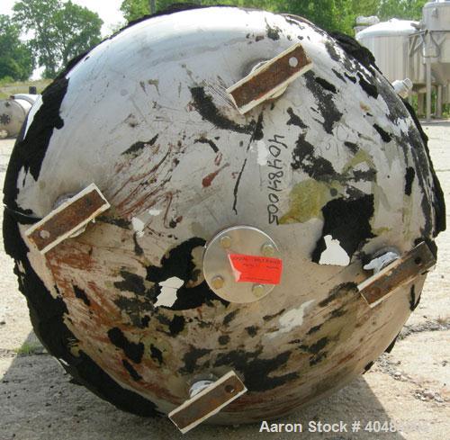 Used Vessels Pipe Pressure Tank, 225 gallon, 304L stainless steel, vertical. 36" diameter x 48" straight side, 2:1 elliptical top and bottom. Internal rated 95 psi at 400 deg F, or FV/15 psi at 400 d...