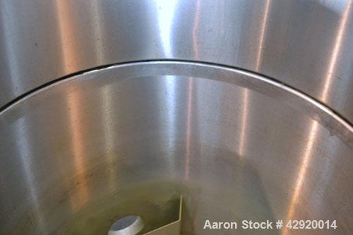 Used Tank, 110 Gallon, 304 Stainless Steel, Vertical. 30’’ Diameter x 36’’ straight side. Flat open top with a 1 piece cover, sloped bottom. Top bolt on 10’’ 316 stainless steel extension with a 3’’ ...