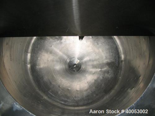 Used: Northland Stainless Company, 16 gallons, 316L stainless steel, jacketed, vertical.  20" diameter x 15" straight side x 11" coned bottom.  Flat top with 1 piece bolt down cover.  Jacket rated 10...