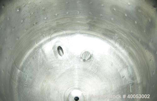 Used: Northland Stainless Company, 16 gallons, 316L stainless steel, jacketed, vertical.  20" diameter x 15" straight side x 11" coned bottom.  Flat top with 1 piece bolt down cover.  Jacket rated 10...