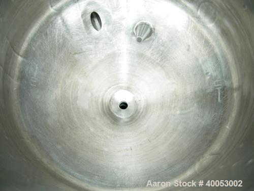 Used: Northland Stainless Company, 16 gallons, 316L stainless steel, jacketed, vertical.  20" diameter x 15" straight side x 11" coned bottom.  Flat top with 1 piece bolt down cover.  Jacket rated 10...
