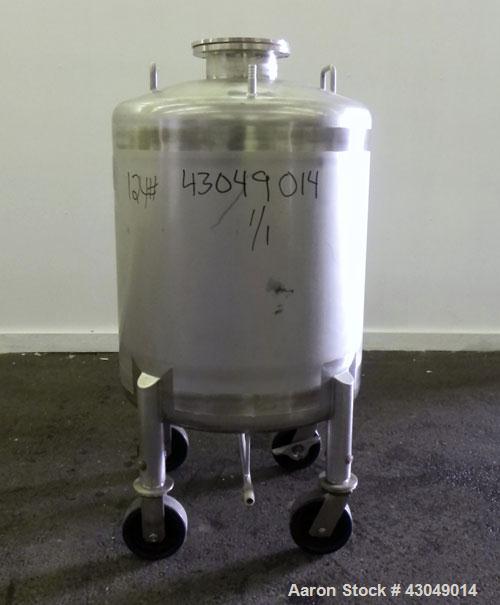 Used Northland Stainless Pressure Tank, 200 Liter (52.8 Gallon), 316L Stainless Steel, Vertical.24’’ Diameter x 22’’ straight side, dished top and bottom. Internal rated -8.8/30 psi at -20 to 300 deg...
