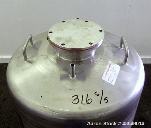 Used Northland Stainless Pressure Tank, 200 Liter (52.8 Gallon), 316L Stainless Steel, Vertical.24’’ Diameter x 22’’ straight side, dished top and bottom. Internal rated -8.8/30 psi at -20 to 300 deg...