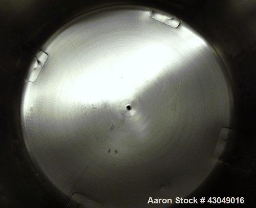 Used Northland Stainless Pressure Tank, 500 Liter (132 Gallon), 316L Stainless Steel, Vertical. 34’’ Diameter x 33’’ straight side, dished top and bottom. Internal rated 30 psi at -20 to 300 degrees ...