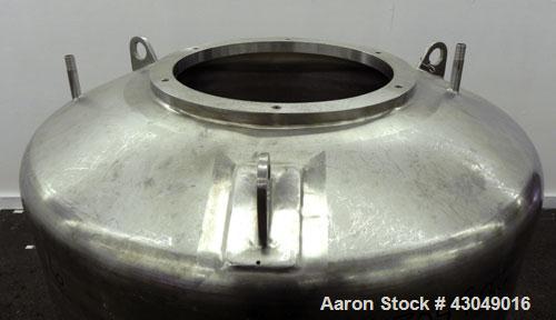 Used Northland Stainless Pressure Tank, 500 Liter (132 Gallon), 316L Stainless Steel, Vertical. 34’’ Diameter x 33’’ straight side, dished top and bottom. Internal rated 30 psi at -20 to 300 degrees ...