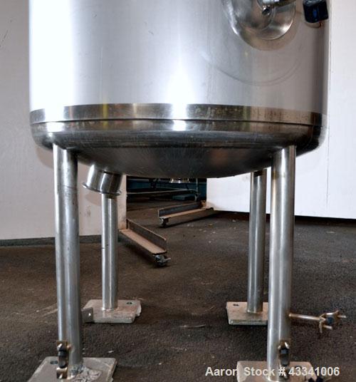 Used Northland Stainless Pressure Tank, 500 Liter (132.12 Gallon), 316L Stainless Steel, Vertical. 30” Diameter x 37” straight side. Bolt on counter balanced hinged dished top, dish bottom. Internal ...