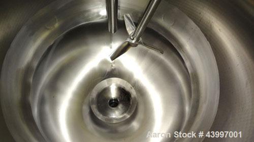 Used Northland Stainless Pressure Tank, 50 Gallon, 316L Stainless Steel, Vertical. 26" Diameter x 18" straight side, dished top, coned bottom.  Internal rated full vacuum/50 psi at -20 to 365 degrees...