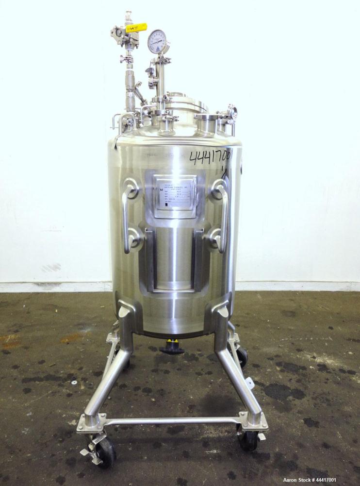 Unused- Northland Stainless Pressure Tank, 200 Liter (52.8 Gallon), 316 L Stainless Steel, Vertical.  24” Diameter x 30-1/2” straight side, dished top and bottom.  Internal rated  50 psi/full vacuum ...