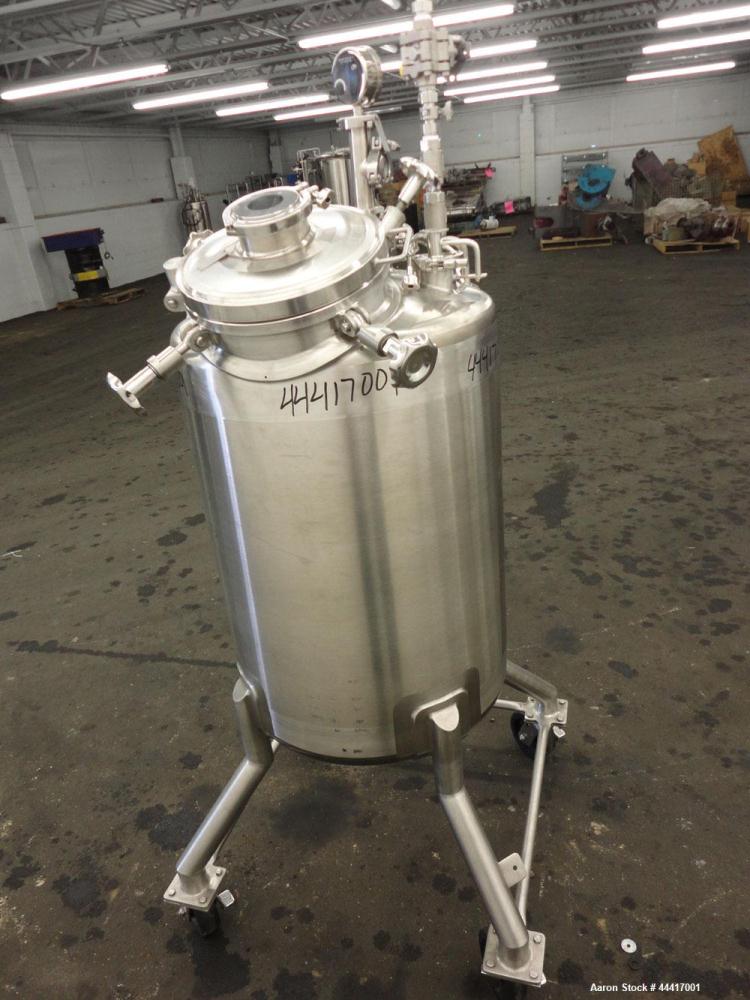 Unused- Northland Stainless Pressure Tank, 200 Liter (52.8 Gallon), 316 L Stainless Steel, Vertical.  24” Diameter x 30-1/2” straight side, dished top and bottom.  Internal rated  50 psi/full vacuum ...
