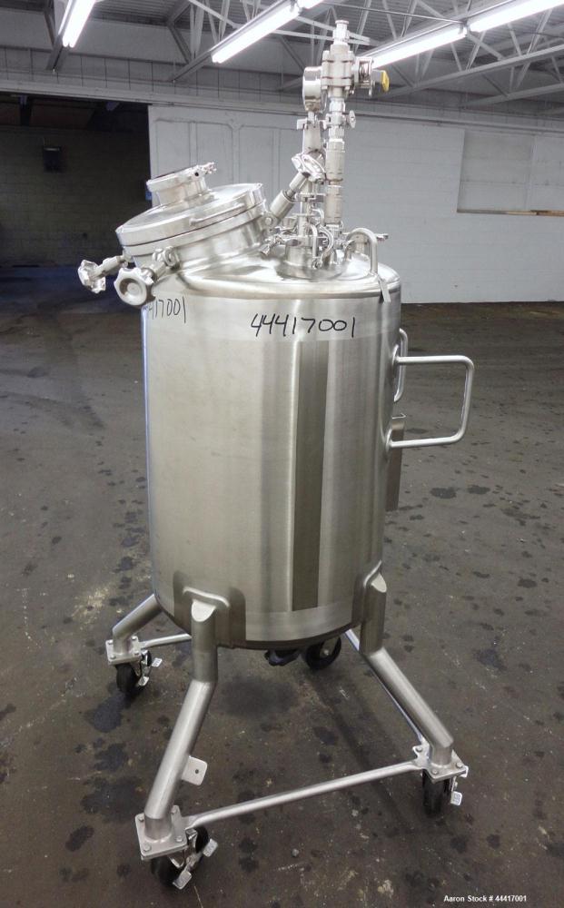 Unused- Northland Stainless Pressure Tank, 200 Liter (52.8 Gallon), 316 L Stainless Steel, Vertical.  24” Diameter x 30-1/2” straight side, dished top and bottom.  Internal rated  50 psi/full vacuum ...
