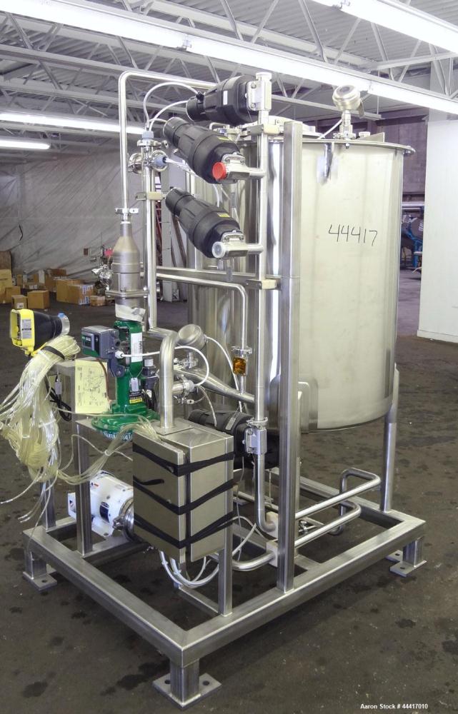Unused- Northland Stainless Tank, 750 Liter (198 Gallon), 316 L Stainless Steel, Vertical.  38” Diameter x 45” straight side, flat bolt on top, dished bottom, rated to 150 degrees F.  Openings:  top ...