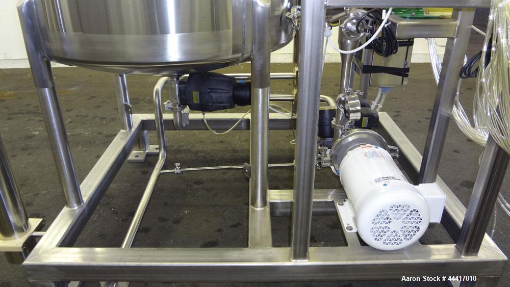 Unused- Northland Stainless Tank, 750 Liter (198 Gallon), 316 L Stainless Steel, Vertical.  38” Diameter x 45” straight side, flat bolt on top, dished bottom, rated to 150 degrees F.  Openings:  top ...